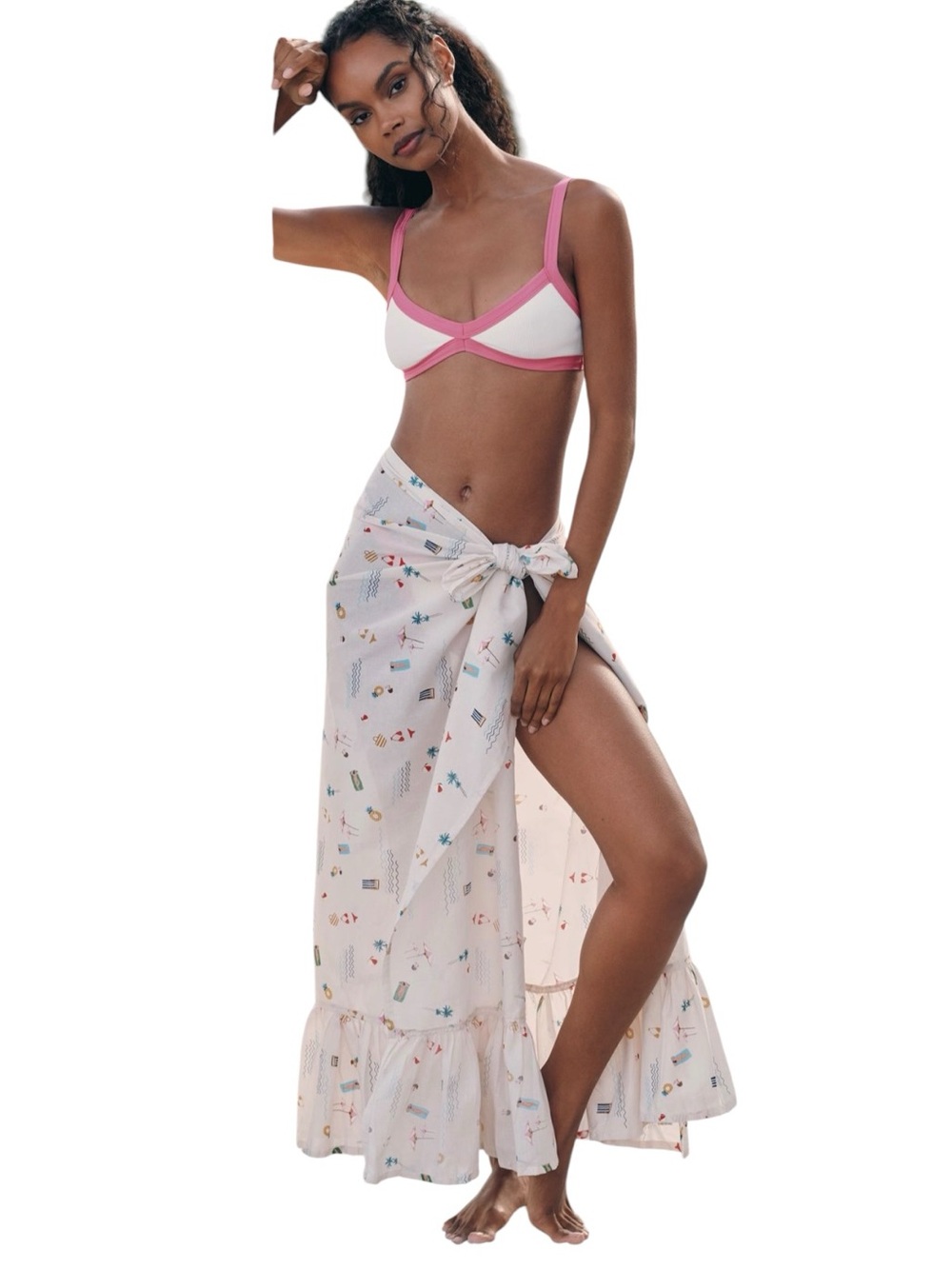 Sunshine Tienda Sandbar Vienna Sarong Cotton Cover Up - New w/out Tags